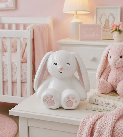 White Bunny Piggy Bank