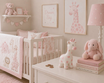 Pink Spotted Small Giraffe