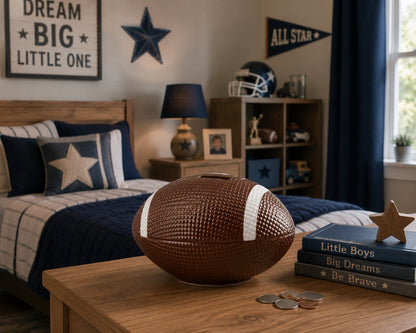 Football Shaped Money Bank