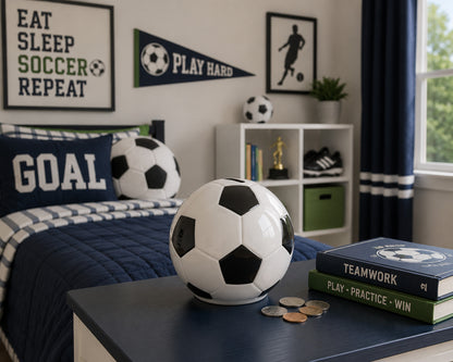 Soccer Ball Piggy Bank