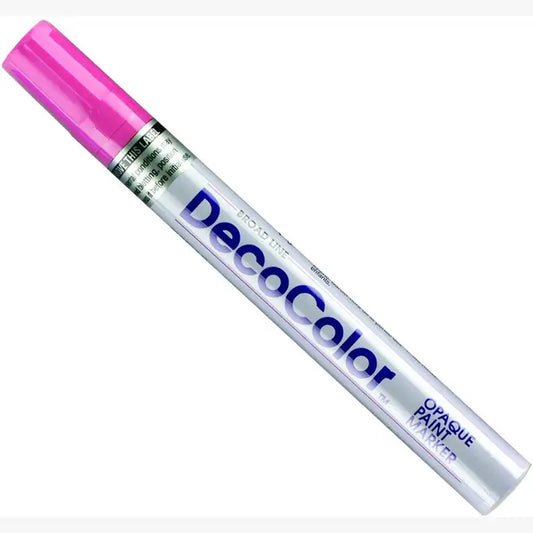 Pink broad tip DecoColor opaque paint marker pen