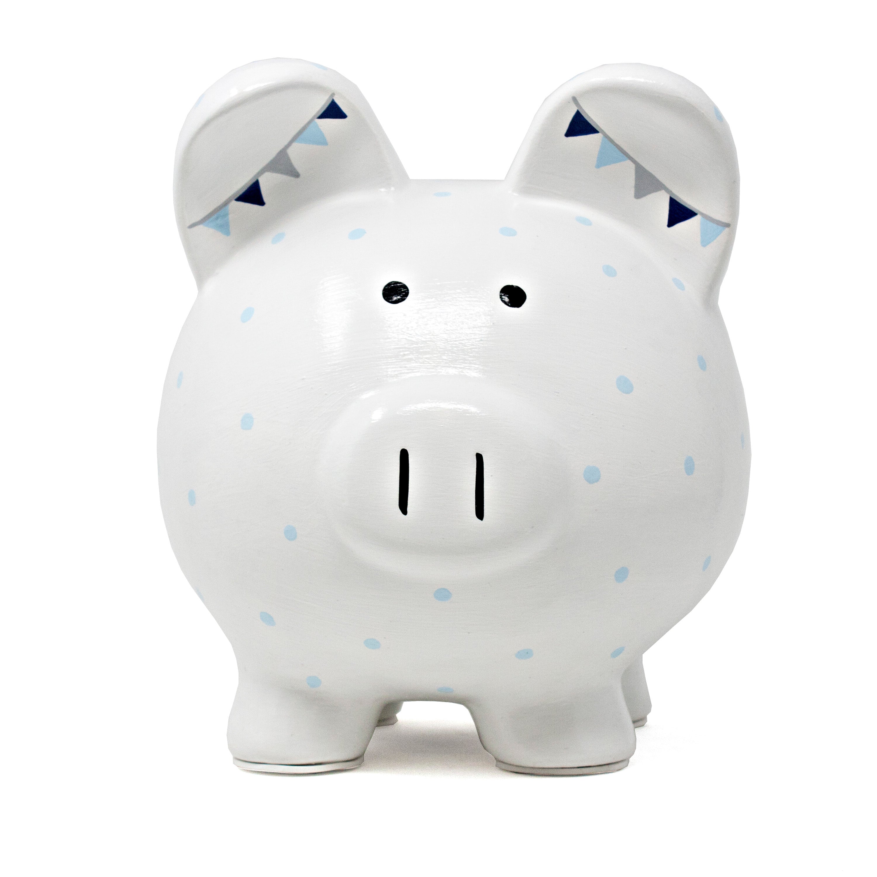 Blue Bohemian Piggy Bank Child to Cherish 