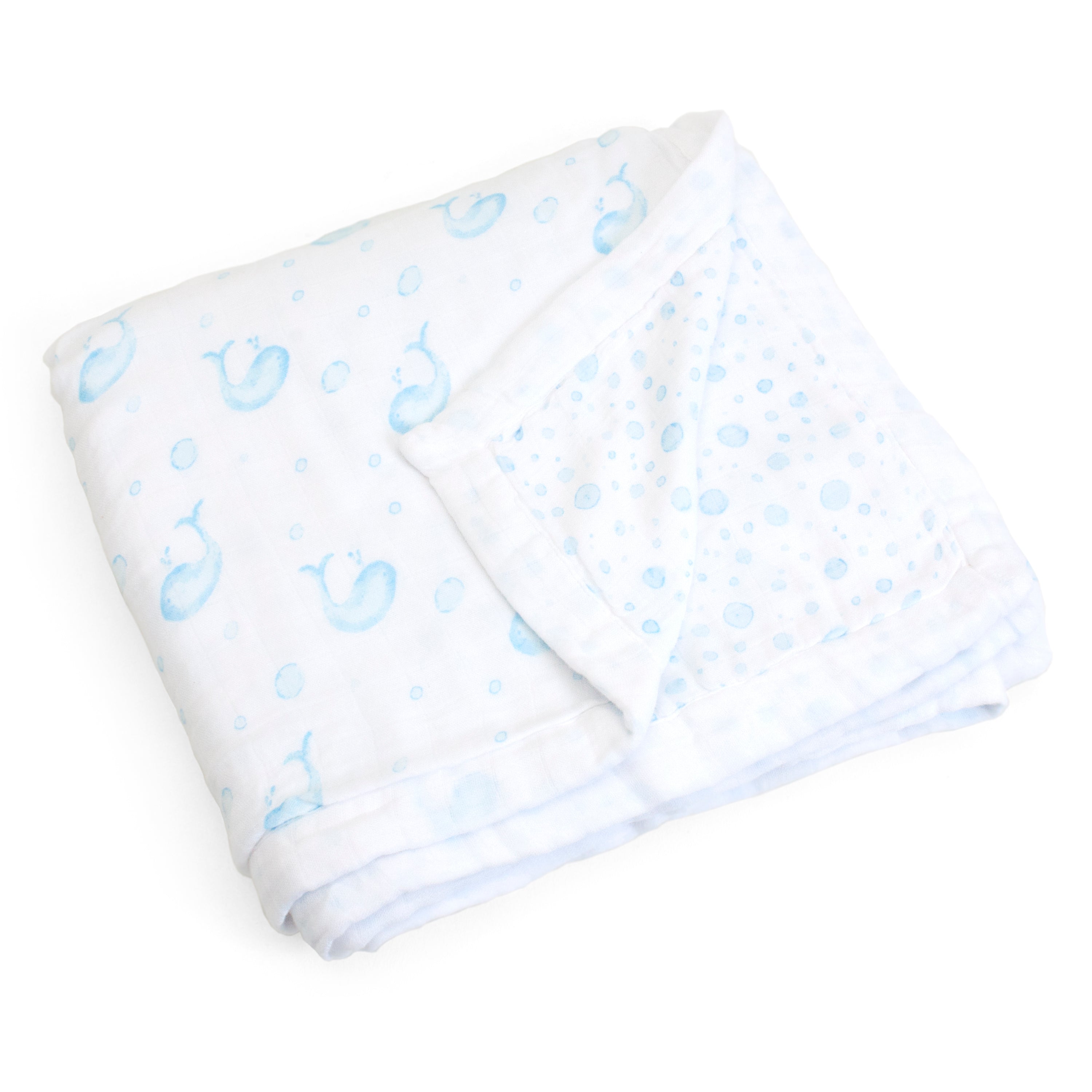 Blue Whales and Bubbles Blanket Child to Cherish 