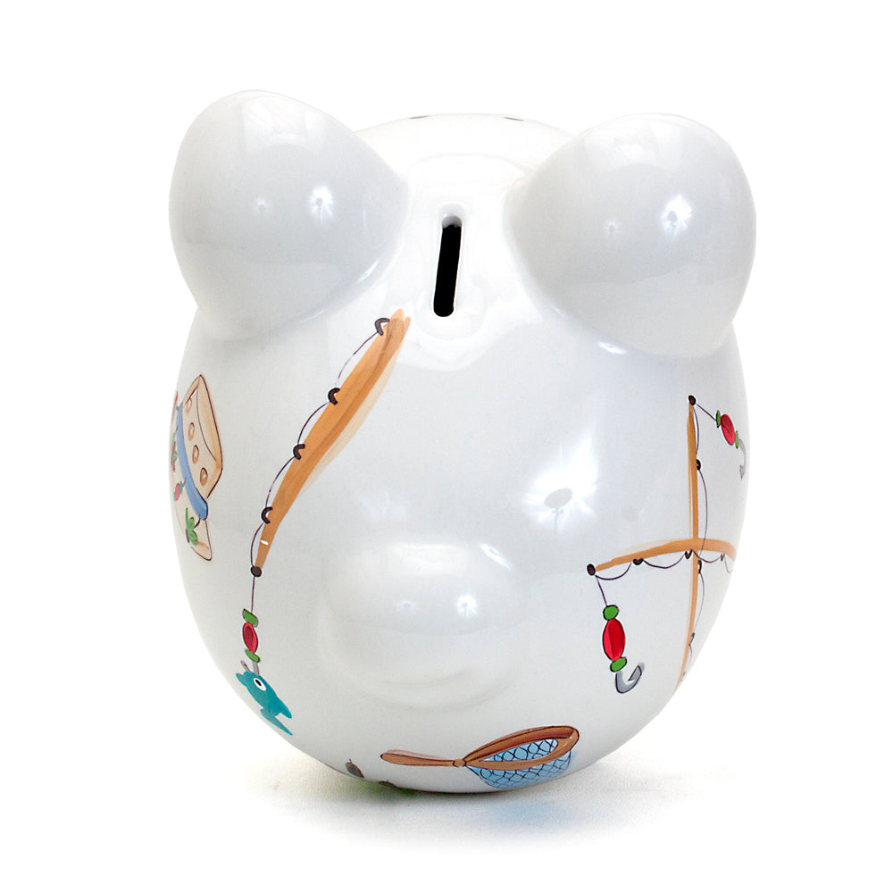 Gone Fishing Piggy Bank Child to Cherish 