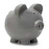 Gray Ceramic Boss Piggy Bank