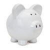 Large White Ceramic Piggy Bank