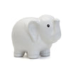 Large White Stitched Elephant Bank