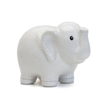 Large Stitched Elephant Bank White 2.5 Child to Cherish 