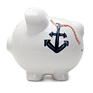 Nautical Piggy Bank Child to Cherish 