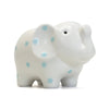 White/BlueElephant Polka Dot Bank