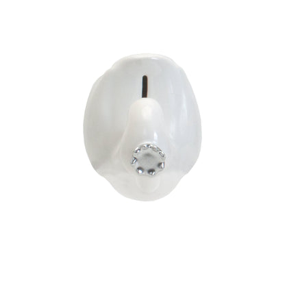 Top view showing the coin slot positioned on the back with silver crown detail