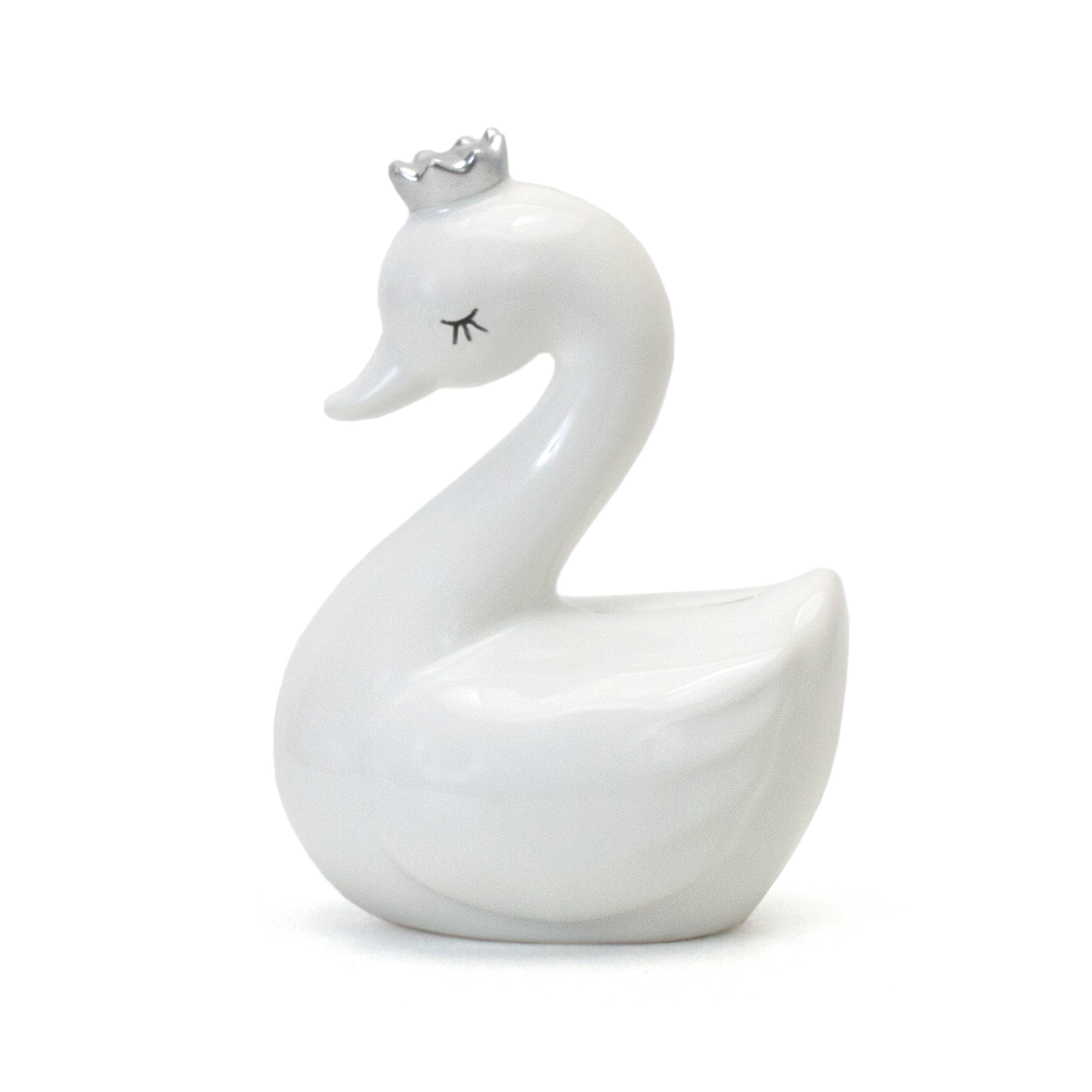 White Swan with Silver Crown Child to Cherish 